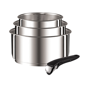 Ingenio Stainless Steel 4 Piece Saucepan Set