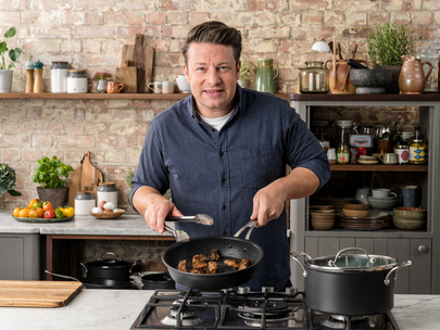 Jamie Oliver's enamel cookware  Enamel cookware, Worst cooks, Fun cooking