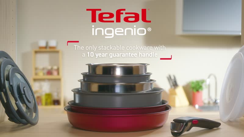 Tefal Ingenio Universal Stainless Steel Straining Lid with Saucepans